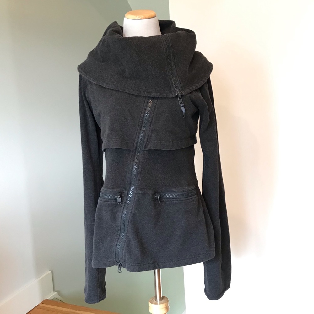 Lululemon Cowl Neck Asymmetrical Zip Jacket